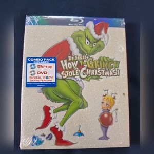 Dr. Seuss How The Grinch Stole Christmas! Blu-ray Combo Pack - Green & Red
